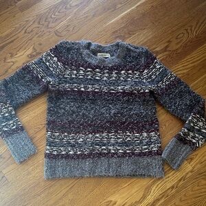AF Burgundy/Grey Sweater L